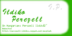 ildiko perczell business card